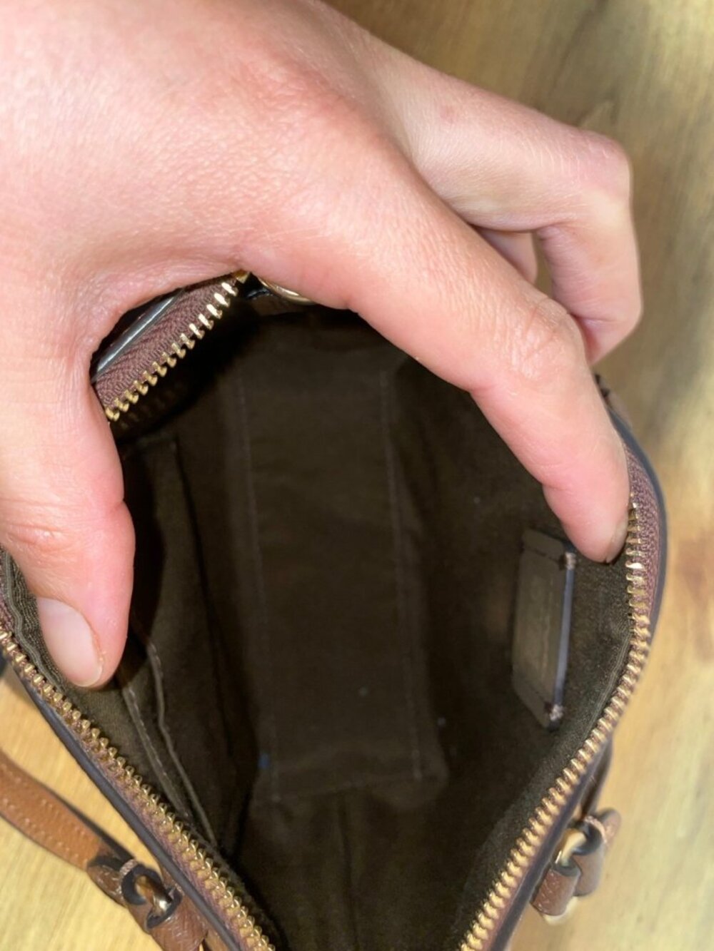 Coach Mini City Tote in Khaki - Picture 4 of 5